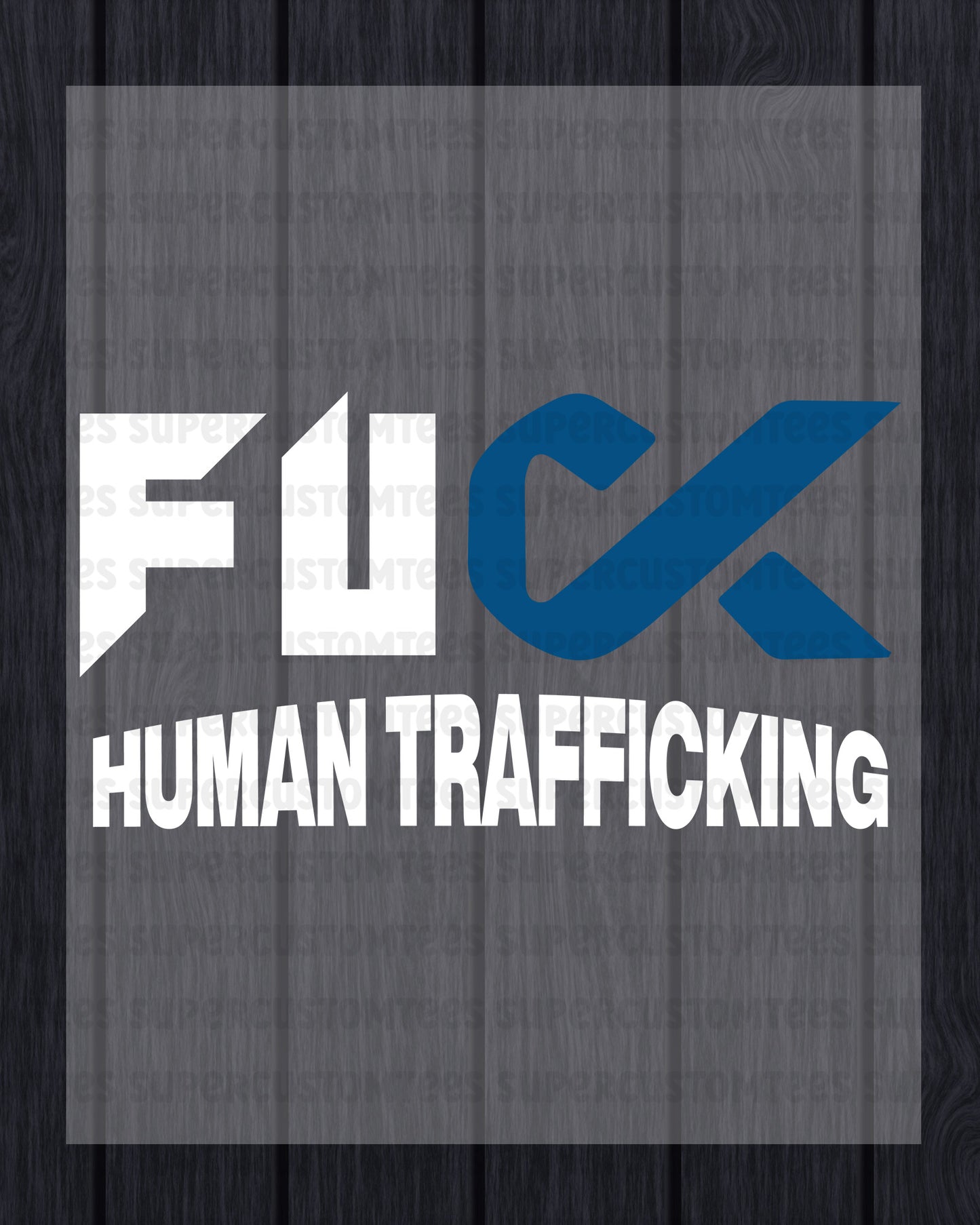 Human Trafficking Awareness Heat Transfer for Shirt
