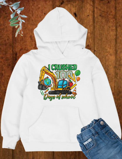 I Crushed 100 Days of School DTF Transfer, Ready to Press Heat Transfer for Shirts, Fun 100 Days of School Design, UV Sticker