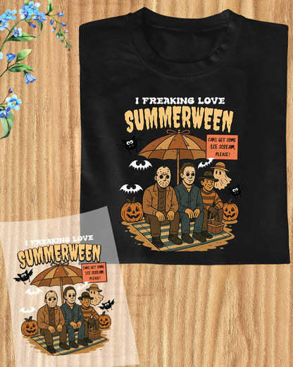 I Freaking Love Summerween Designs DTF Transfer
