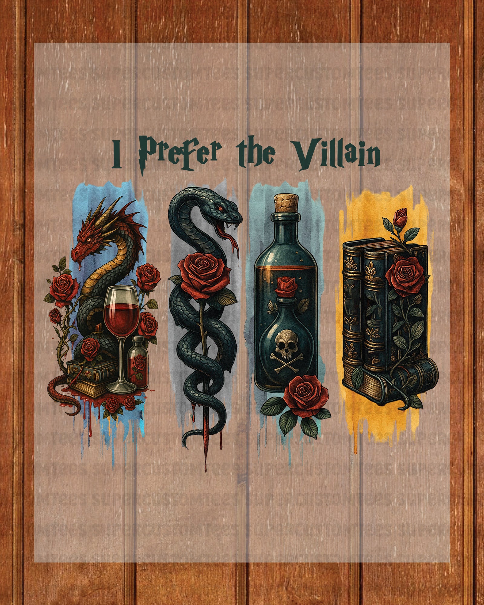 I Prefer the Villain Book Lover Heat Transfer