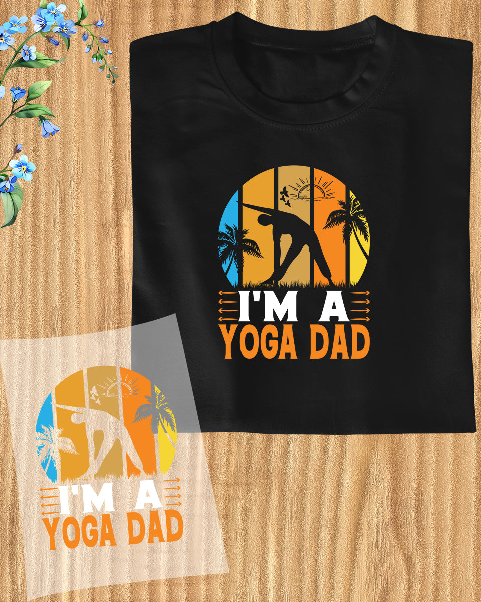 I'm a Yoga Dad Vintage DTF Transfer Film