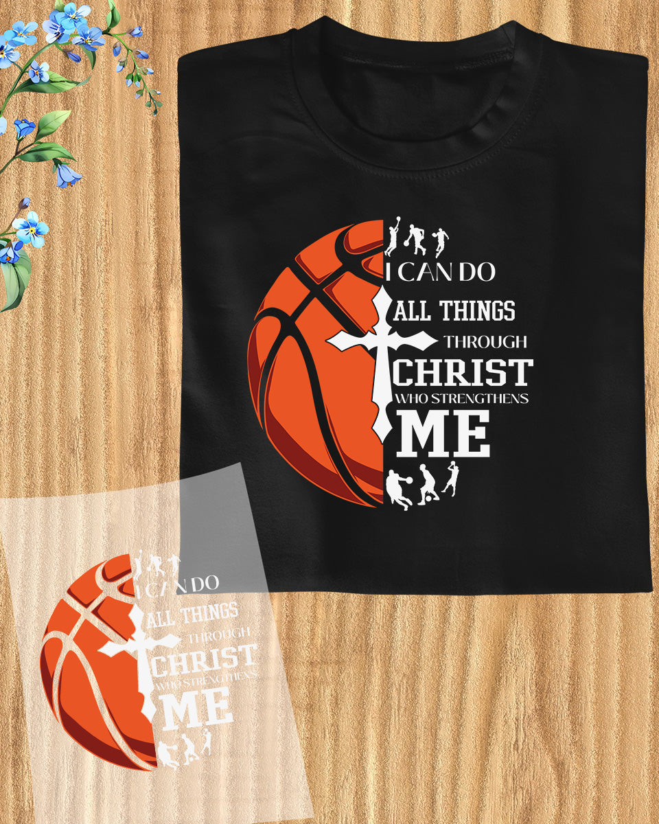Christian Basketball DTF Transfer Film