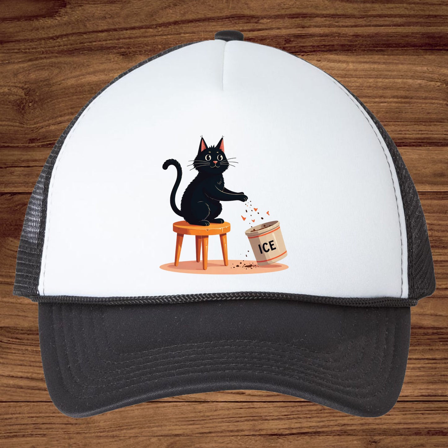 Funny Cat DTF Transfer Ready to Press, Meme Ice Cat Heat Transfer For Shirt, Animal Lover UV Sticker Prints