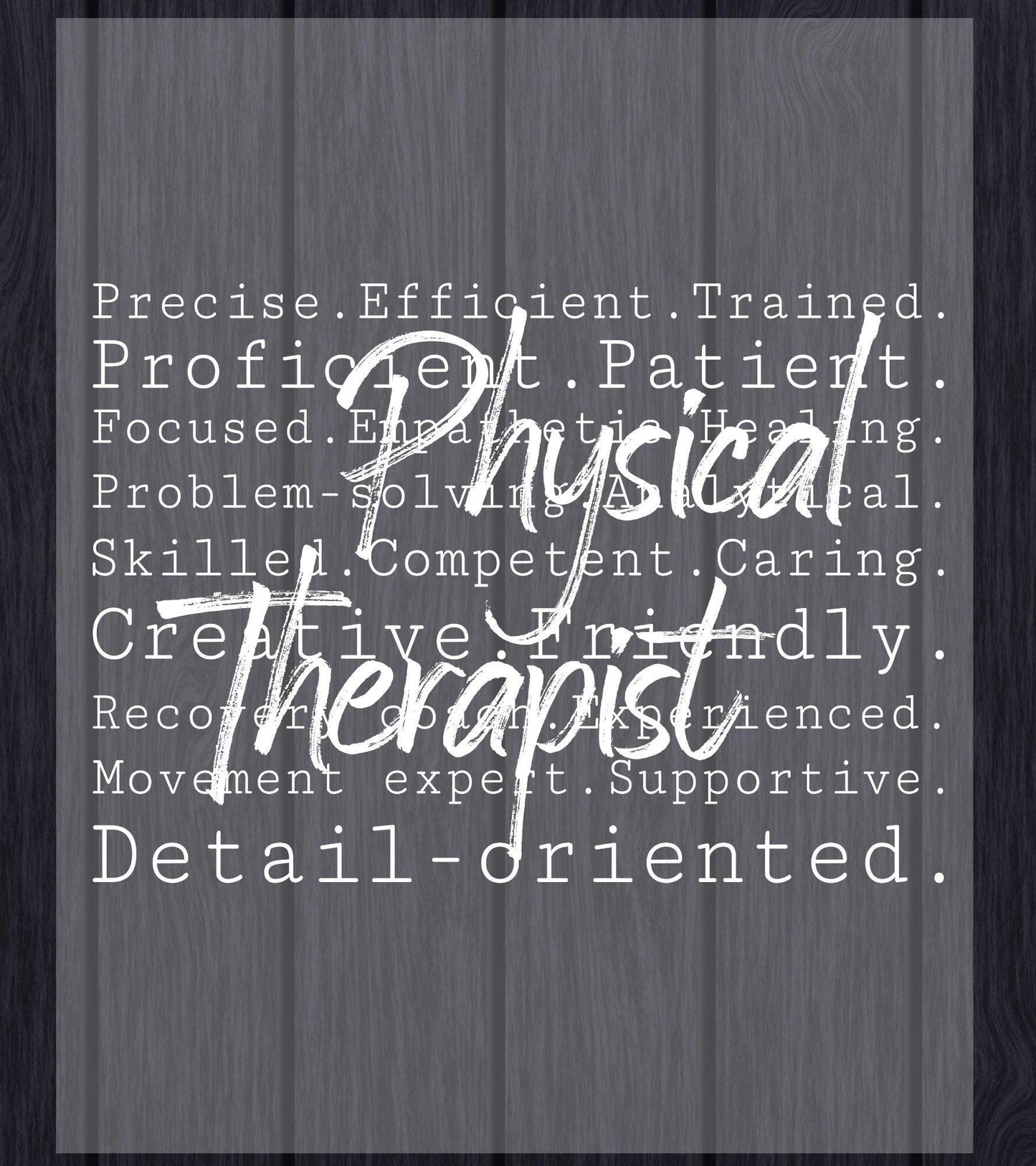 Physical Therapist DTF Transfer Ready to Press, Physical Therapy Teacher Heat Transfer For Shirts, Therapist Appreciation UV Decal Sticker