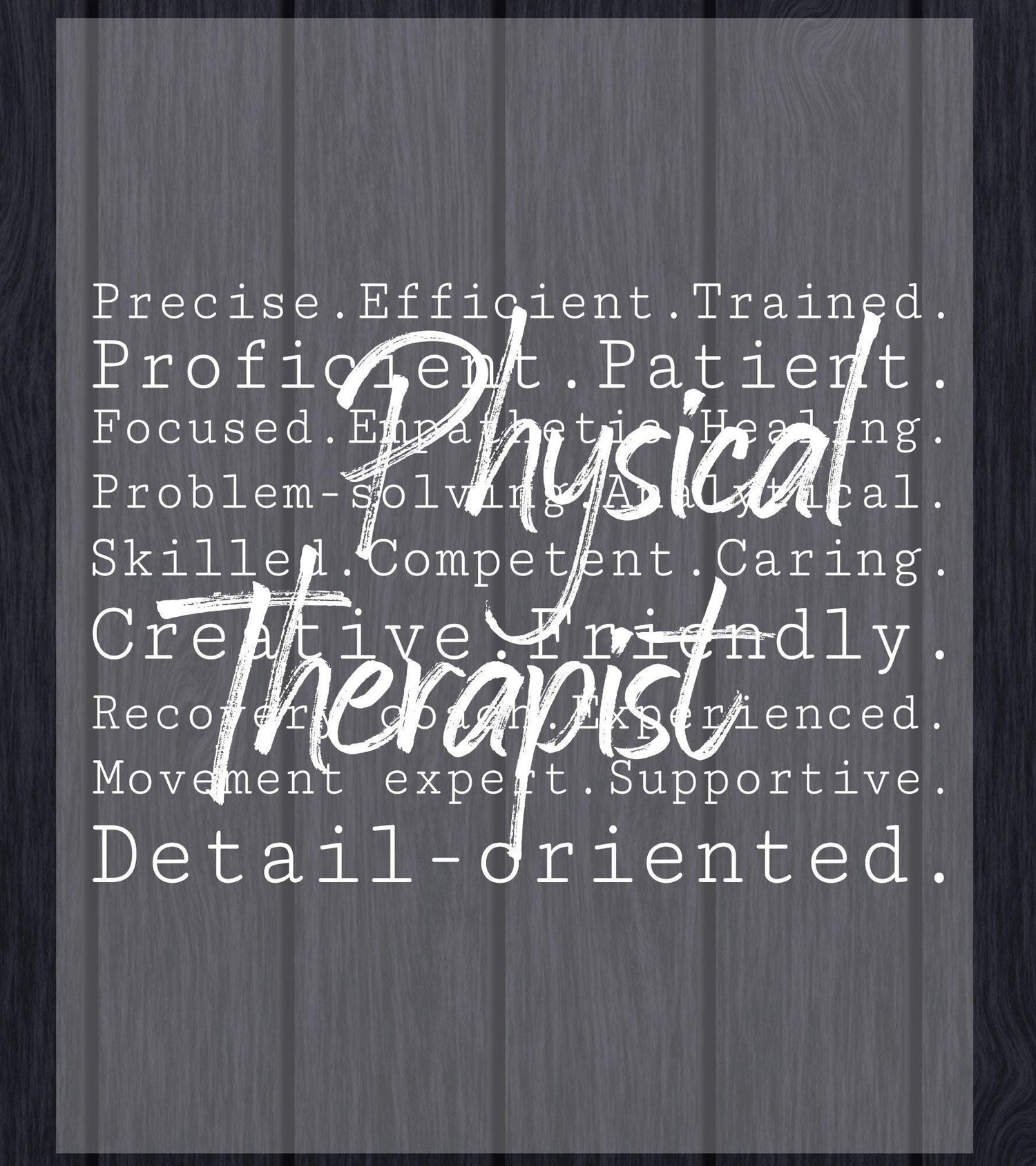 Physical Therapist DTF Transfer Ready to Press, Physical Therapy Teacher Heat Transfer For Shirts, Therapist Appreciation UV Decal Sticker