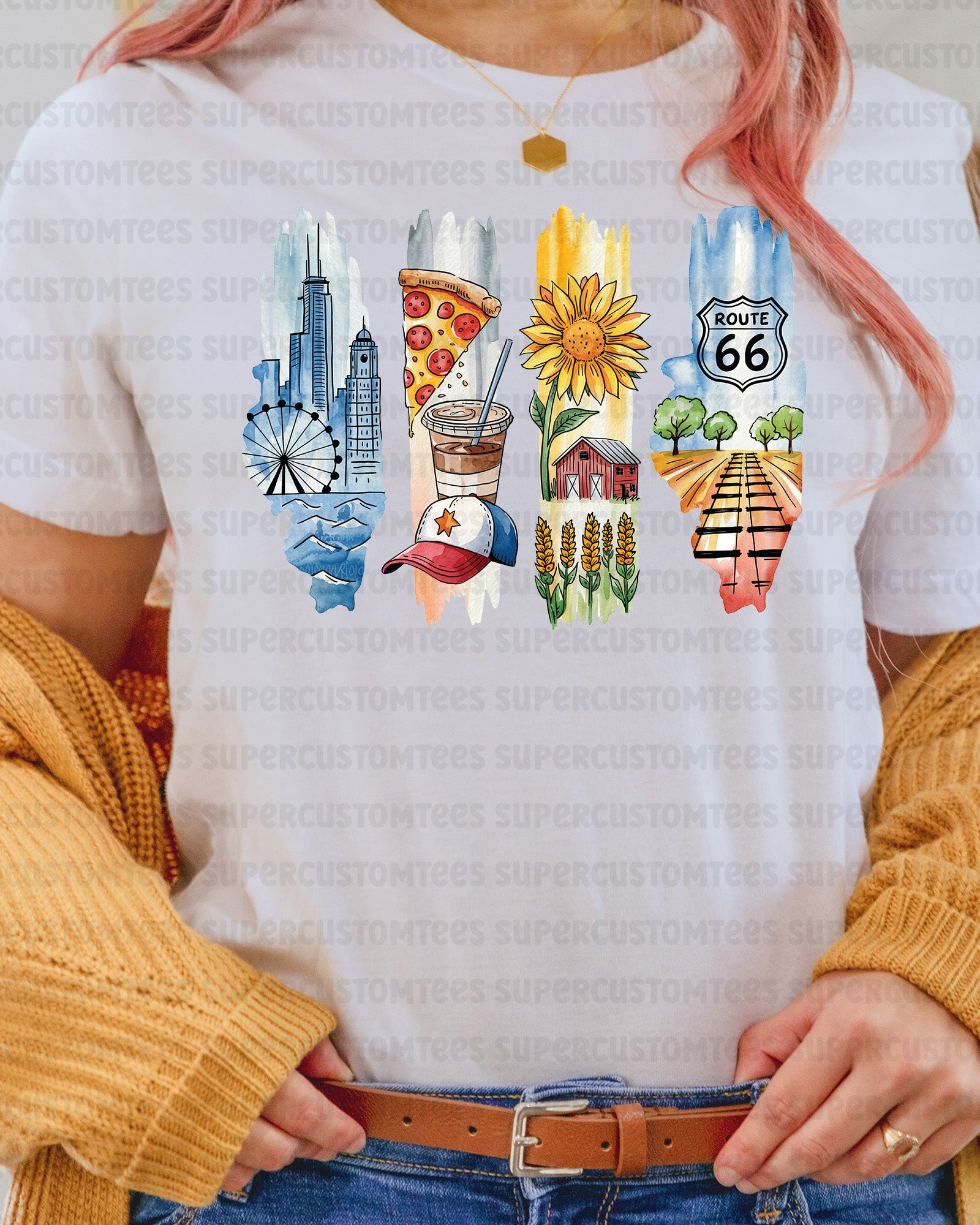 Illinois DTF Transfer Ready to Press