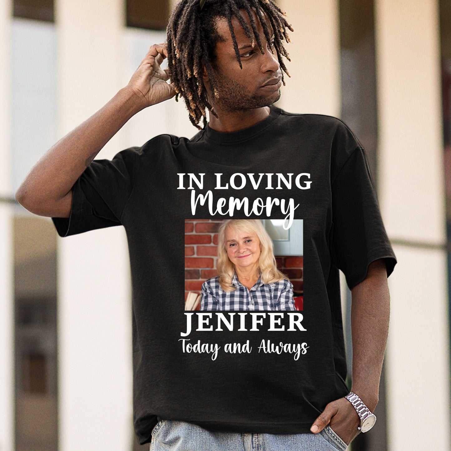 In Loving Memory Custom Funeral Photo Shirt