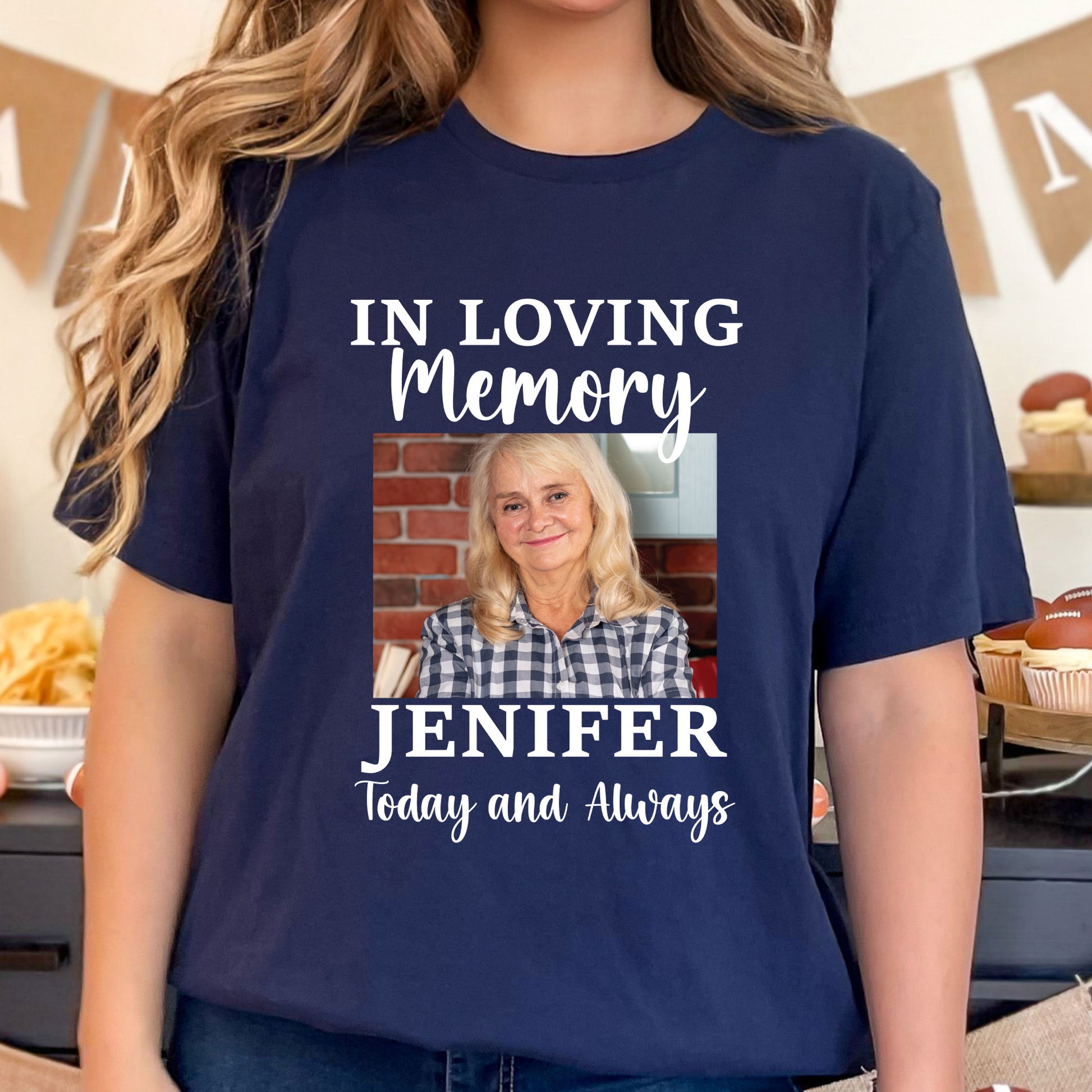In Loving Memory Custom Funeral Photo Shirt