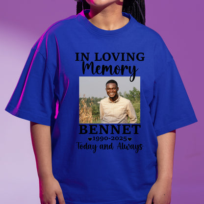 In Loving Memory Custom Funeral Photo Shirt