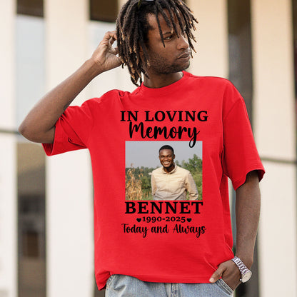 In Loving Memory Custom Funeral Photo Shirt