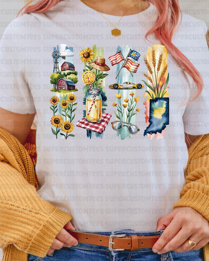 Indiana DTF Transfer Ready to Press