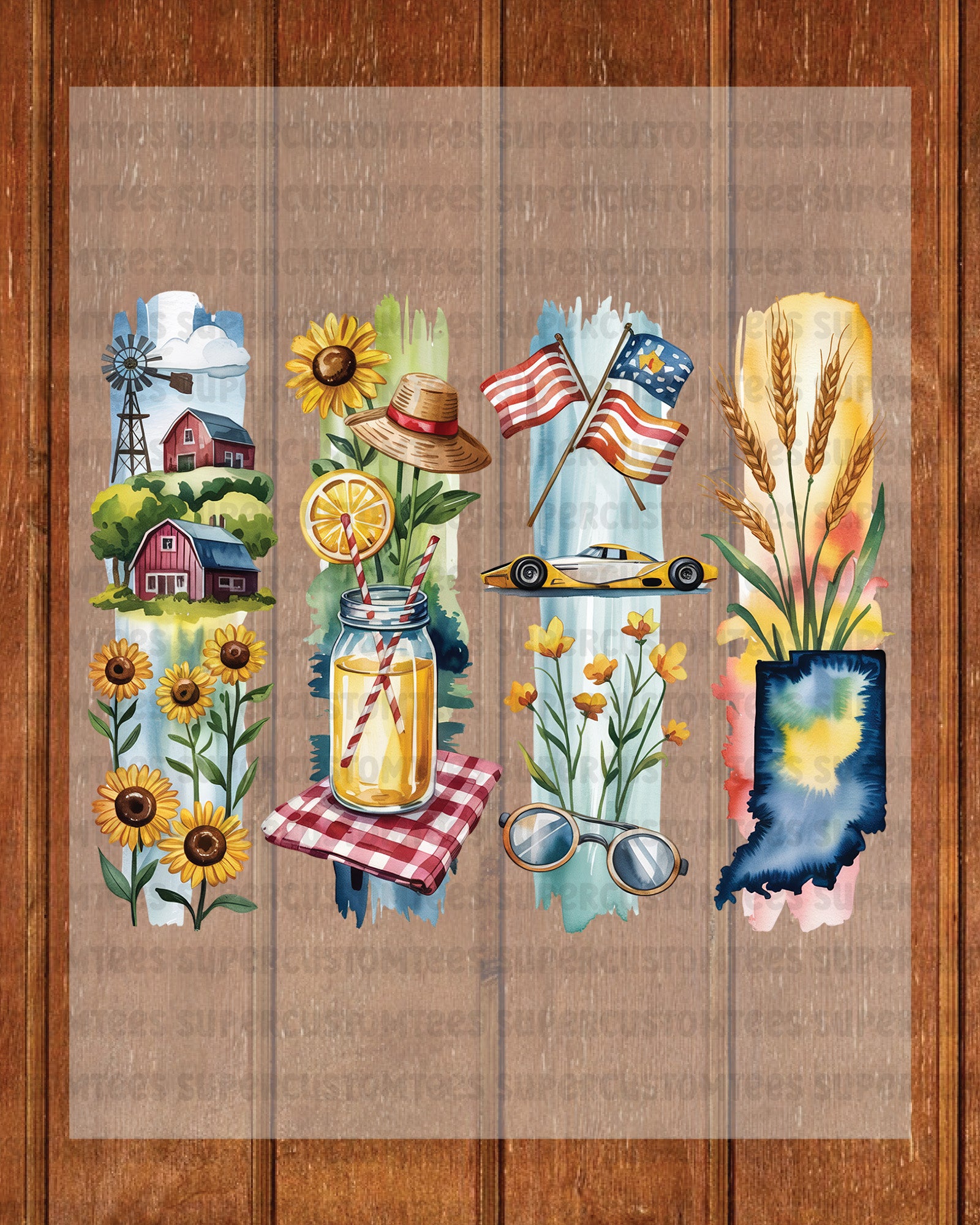 Indiana DTF Transfer Ready to Press