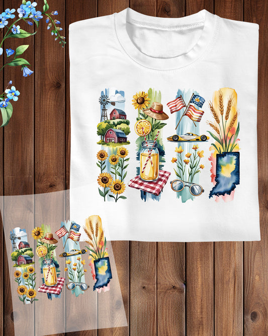 Indiana DTF Transfer Ready to Press