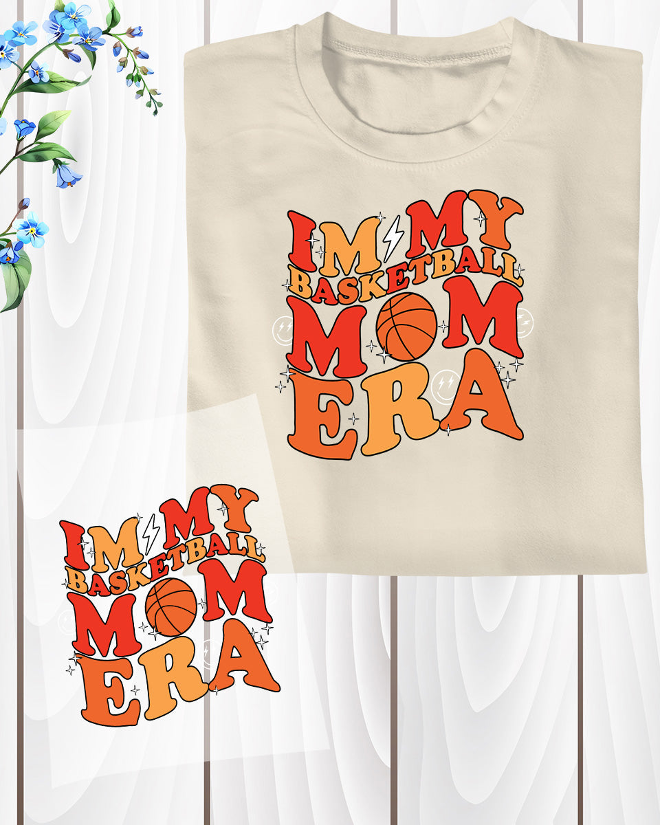 In My Basketball Mom Era Retro DTF Transfer Film