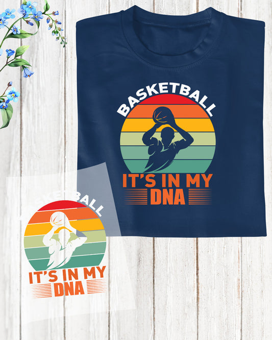Vintage Basketball It's In My DNA DTF Transfer Film