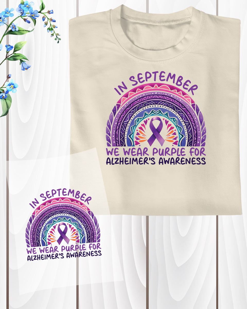 In September We Wear Purple DTF Transfer Film