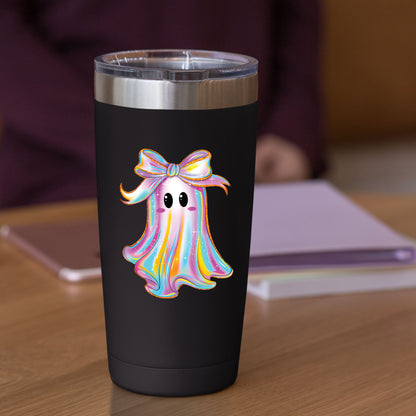 Iridescent Ghost Coquette Halloween DTF Transfer