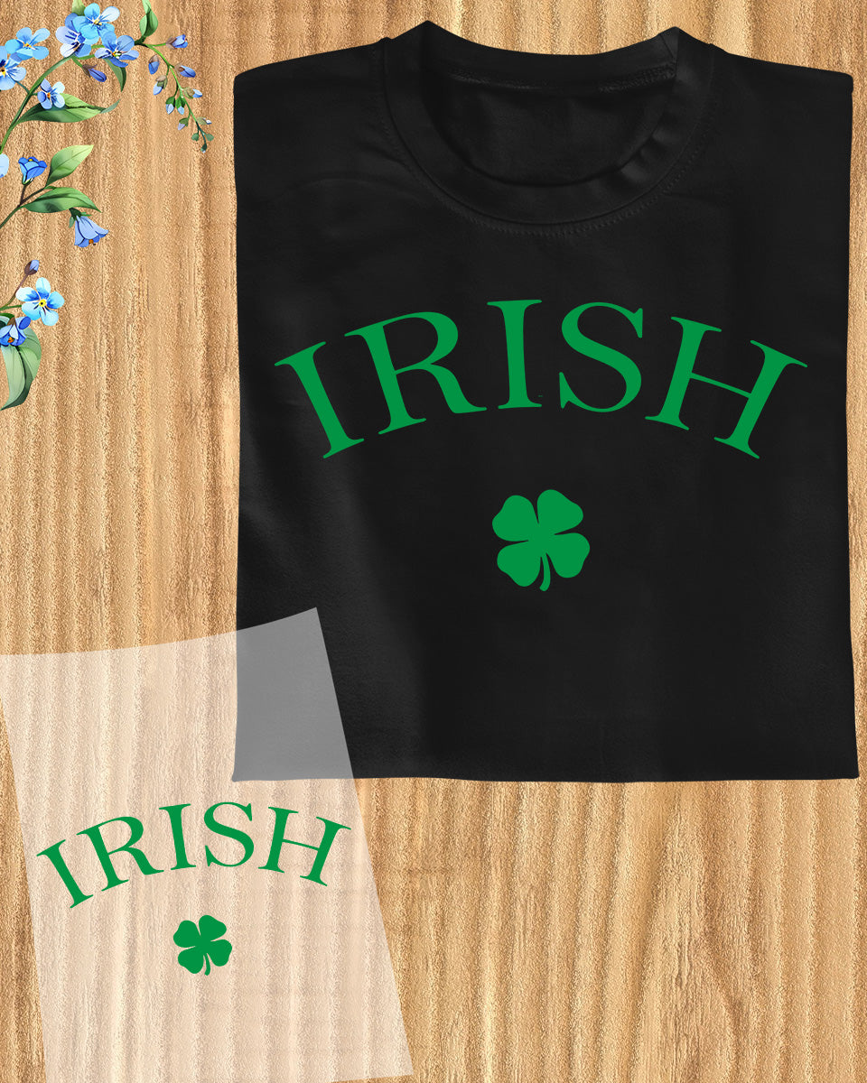 Irish St Patrick Day Shamrock DTF Transfer Film