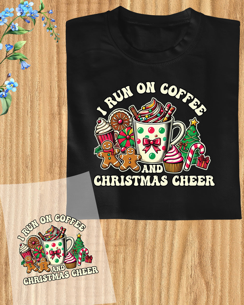 Coffee and Christmas Cheer DTF Transfer Film