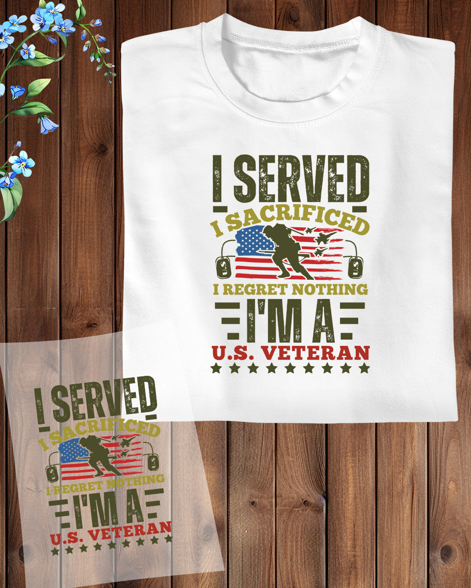 I am a USA Veteran DTF Transfer Film