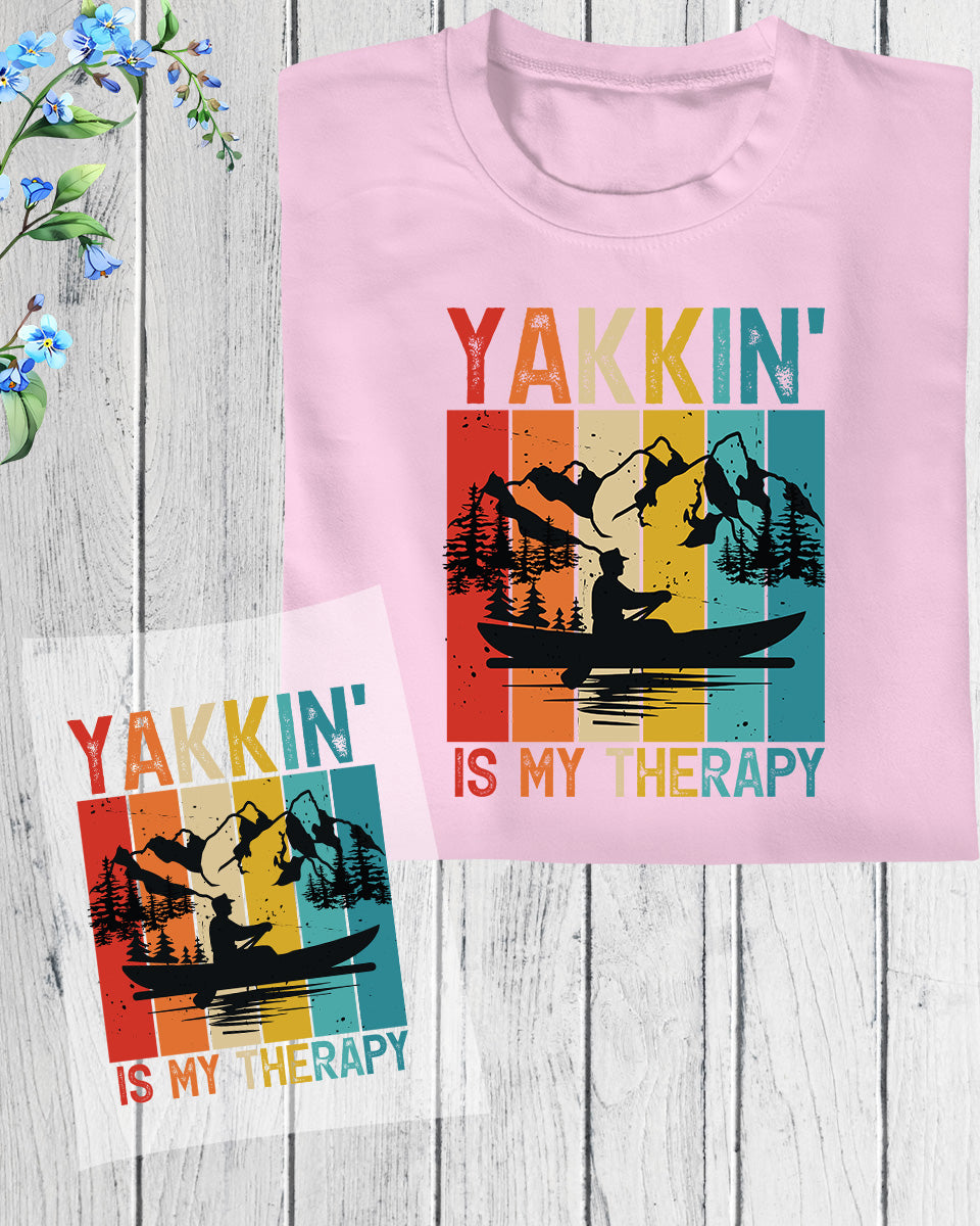 Kayaking is My Therapy DTF Transfer Film