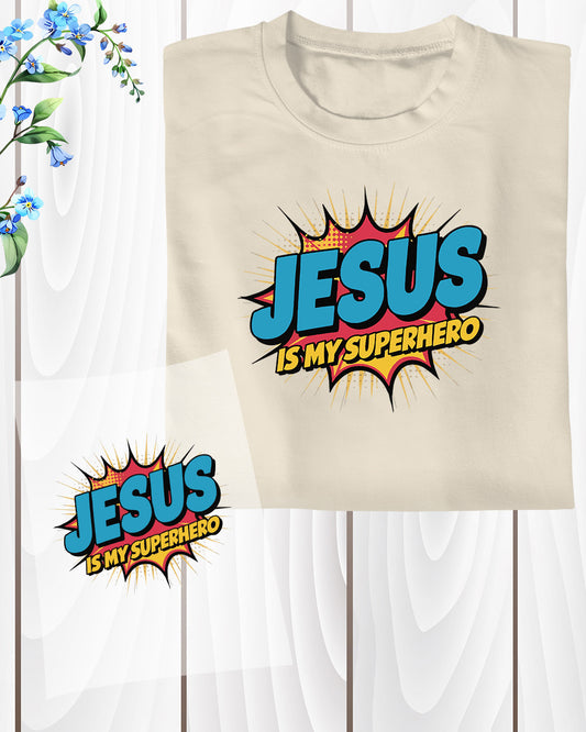 Jesus is My Superhero Trendy DTF Transfer Film