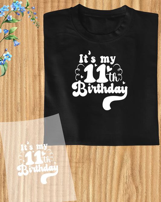 Eleventh Birthday DTF Transfer