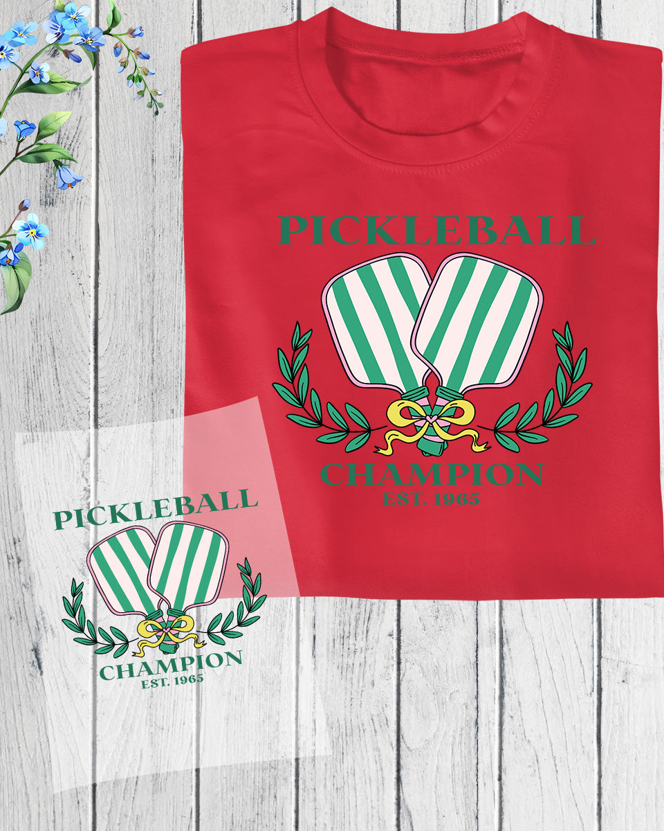 Pickleball Champions DTF Transfer Sheets