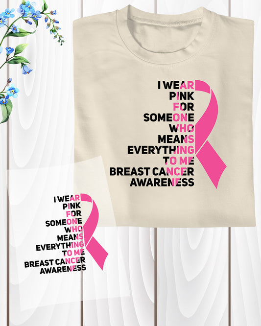 Breast Cancer Awareness Wear Pink DTF Transfer Film