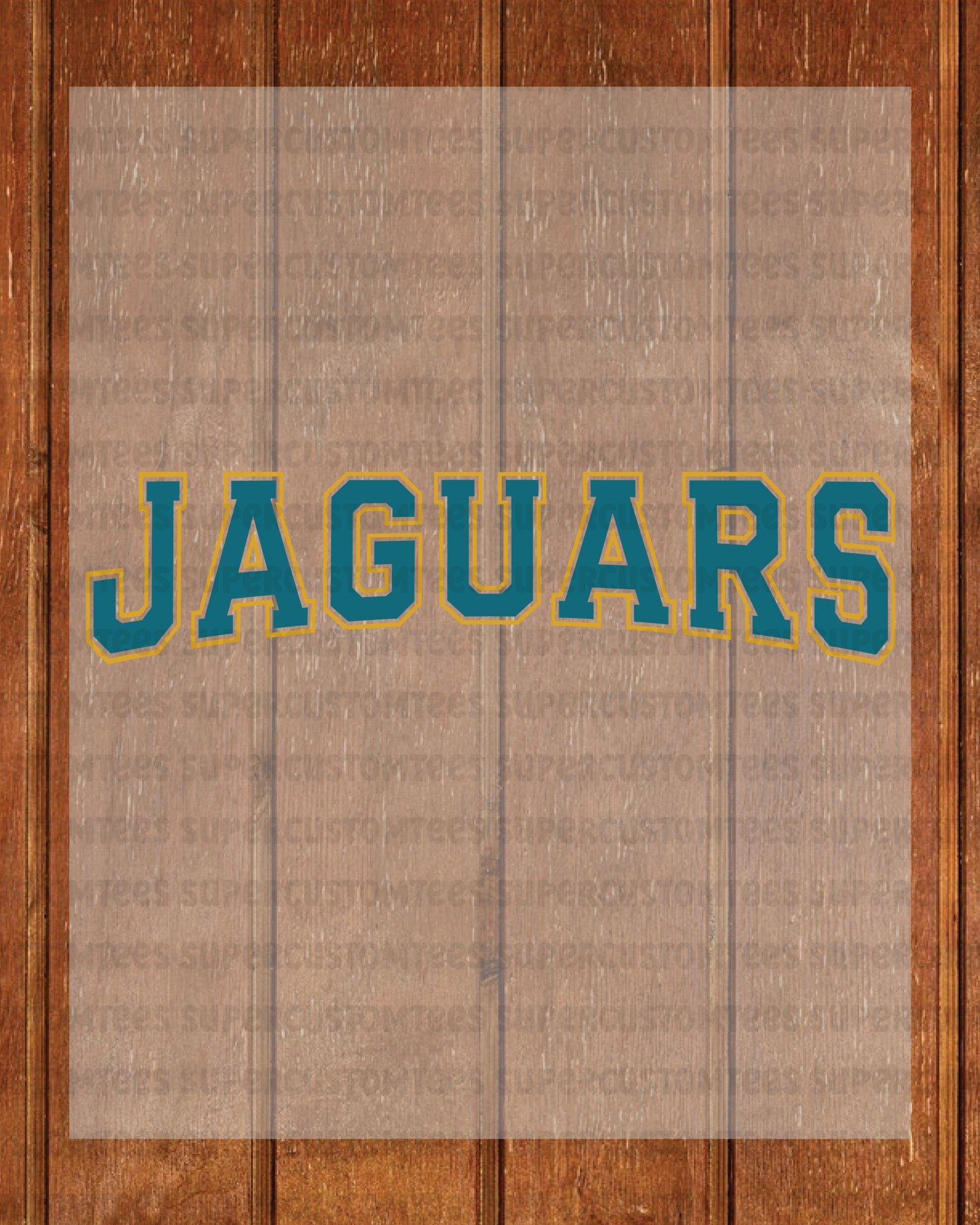 Jaguars DTF Transfer Ready to Press