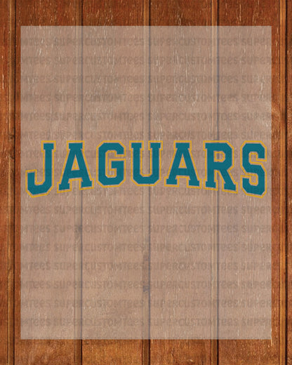 Jaguars DTF Transfer Ready to Press