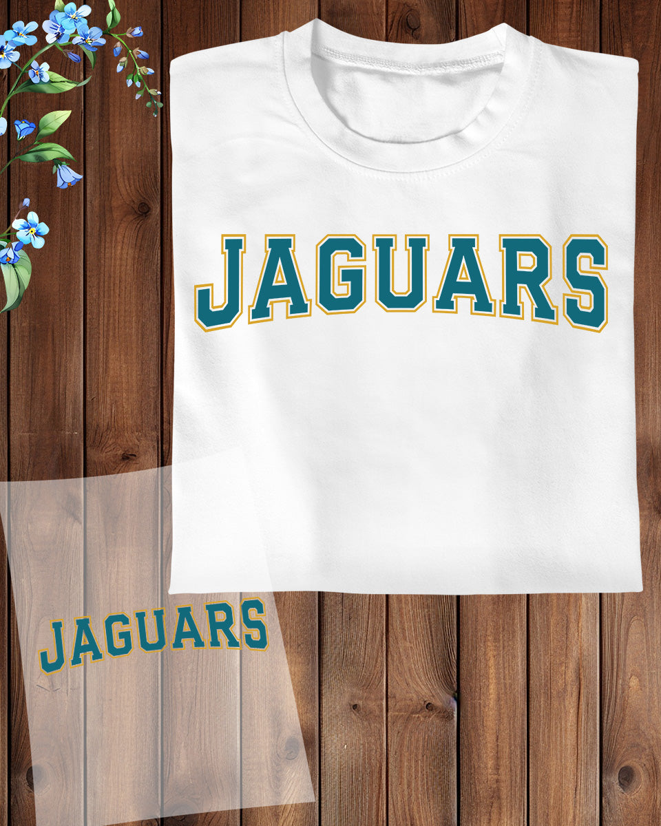 Jaguars DTF Transfer Ready to Press