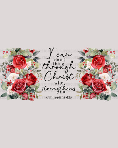 Jesus Christ Glass Tumbler UV sticker