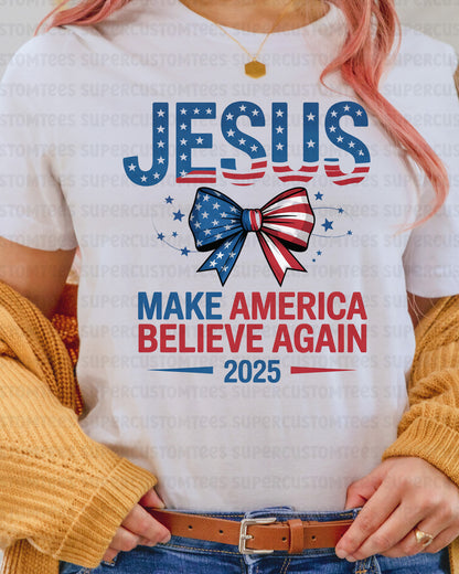Jesus Make America Great Again DTF Transfer