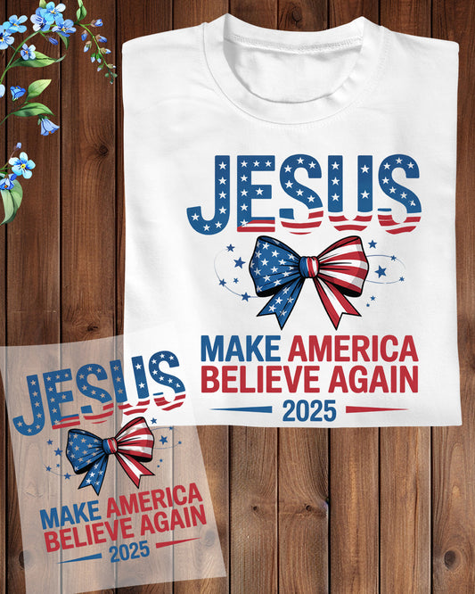 Jesus Make America Great Again DTF Transfer