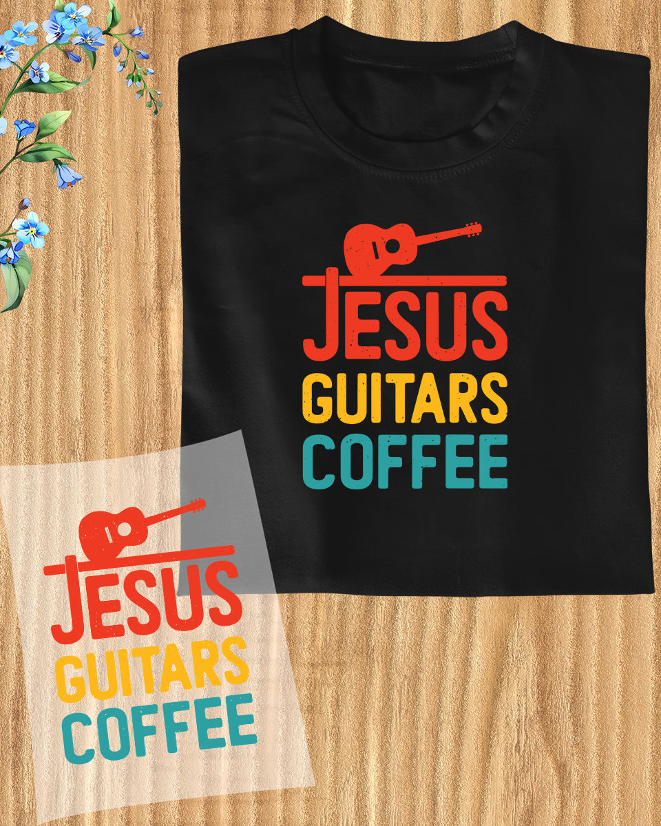 Jesus Guiters Coffee DTF Transfer Film