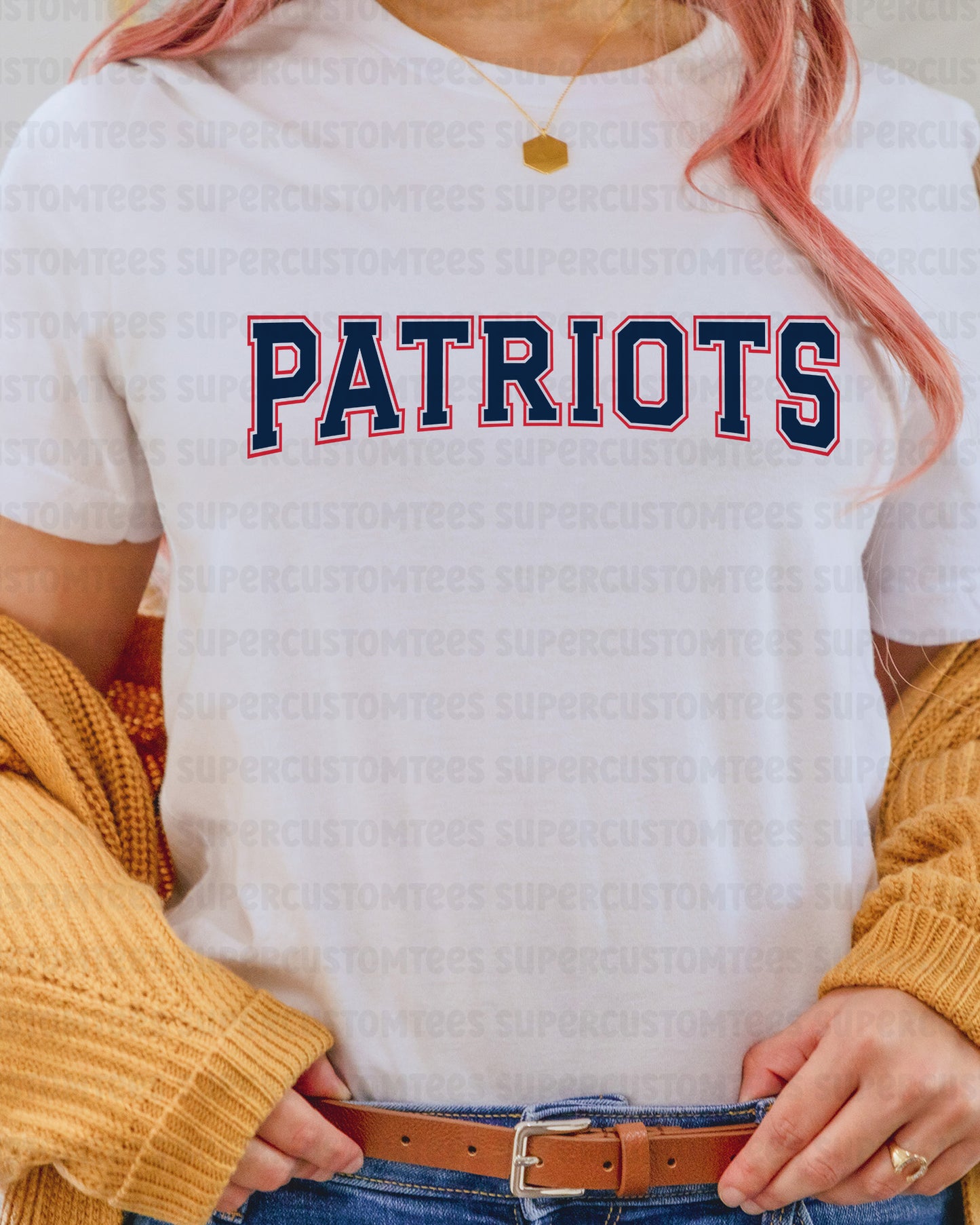 Patriots DTF Heat Transfer Ready to Press