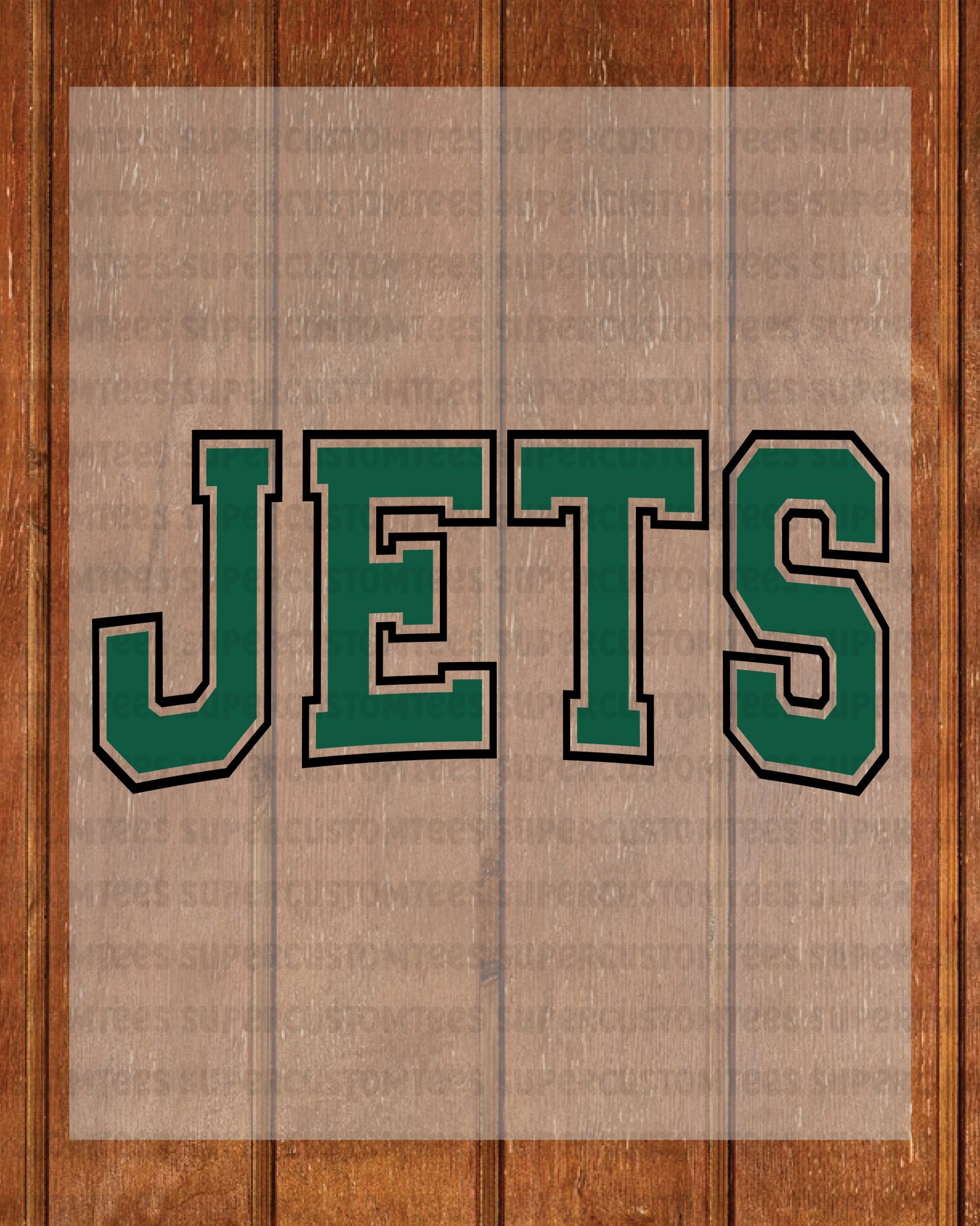 Jets DTF Transfer Ready to Press