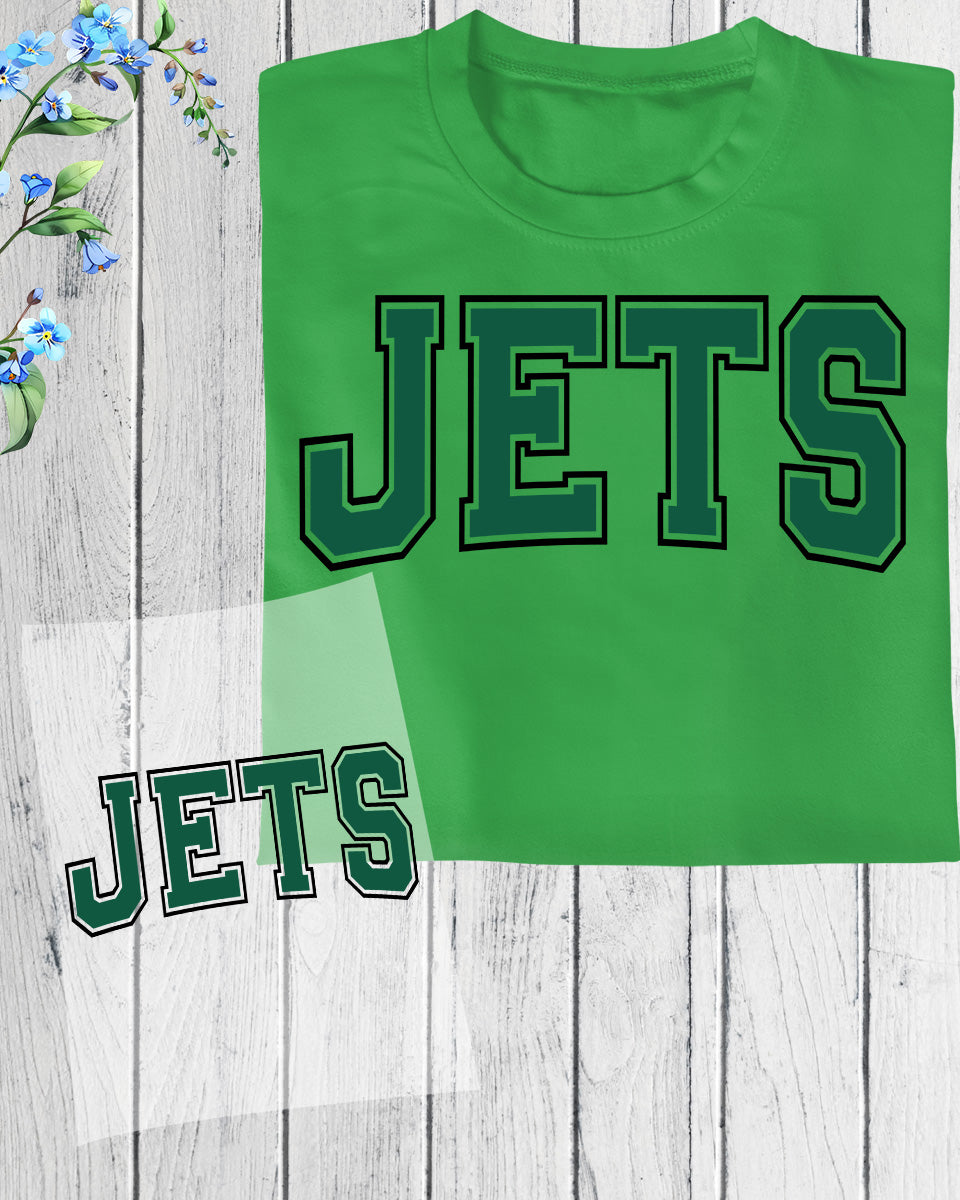 Jets DTF Transfer Ready to Press