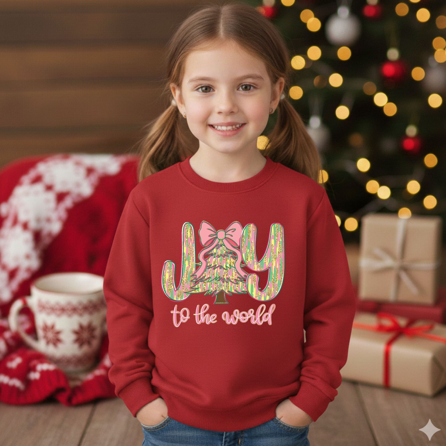 Joy to the World Sweatshirt Christian Christmas Shirt Holiday Tshirt Women Xmas Top Joyful Winter Tee Christmas Gift for Family