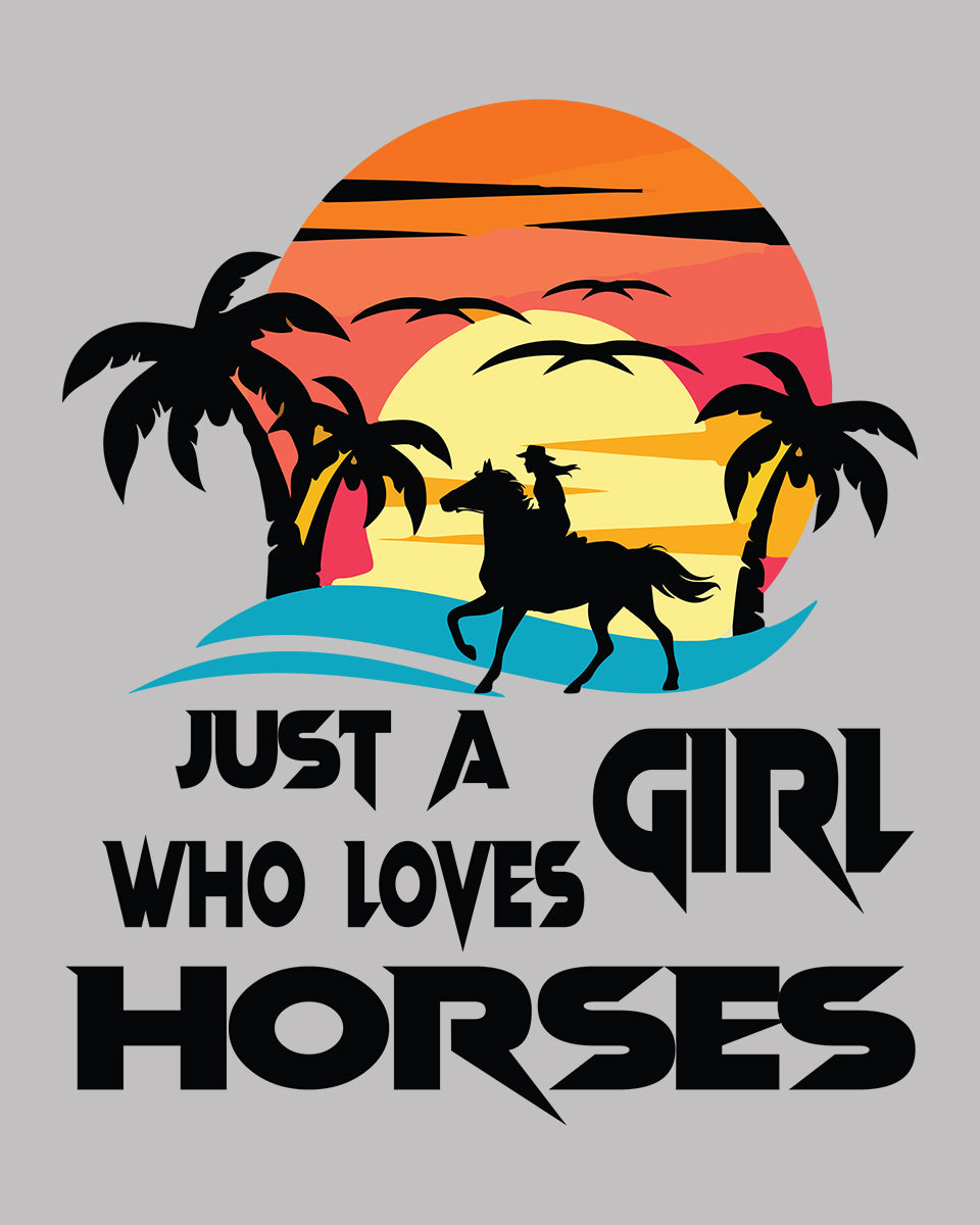 Just a Girl Who Loves Horses DTF Transfer Film