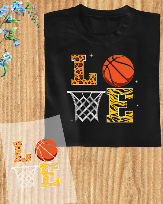 Love Basketball Net DTF Transfer Film