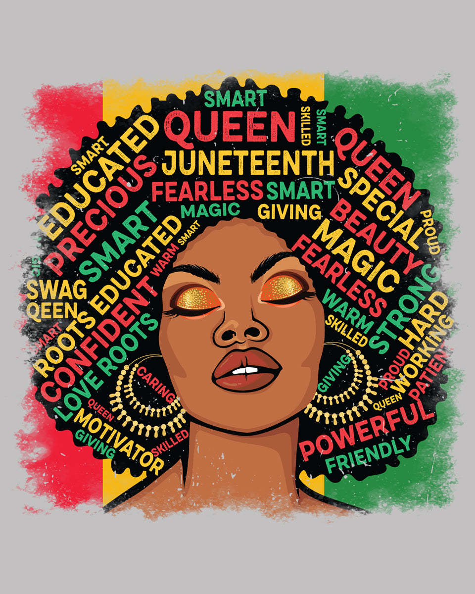 Juneteenth Queen DTF Transfer Film