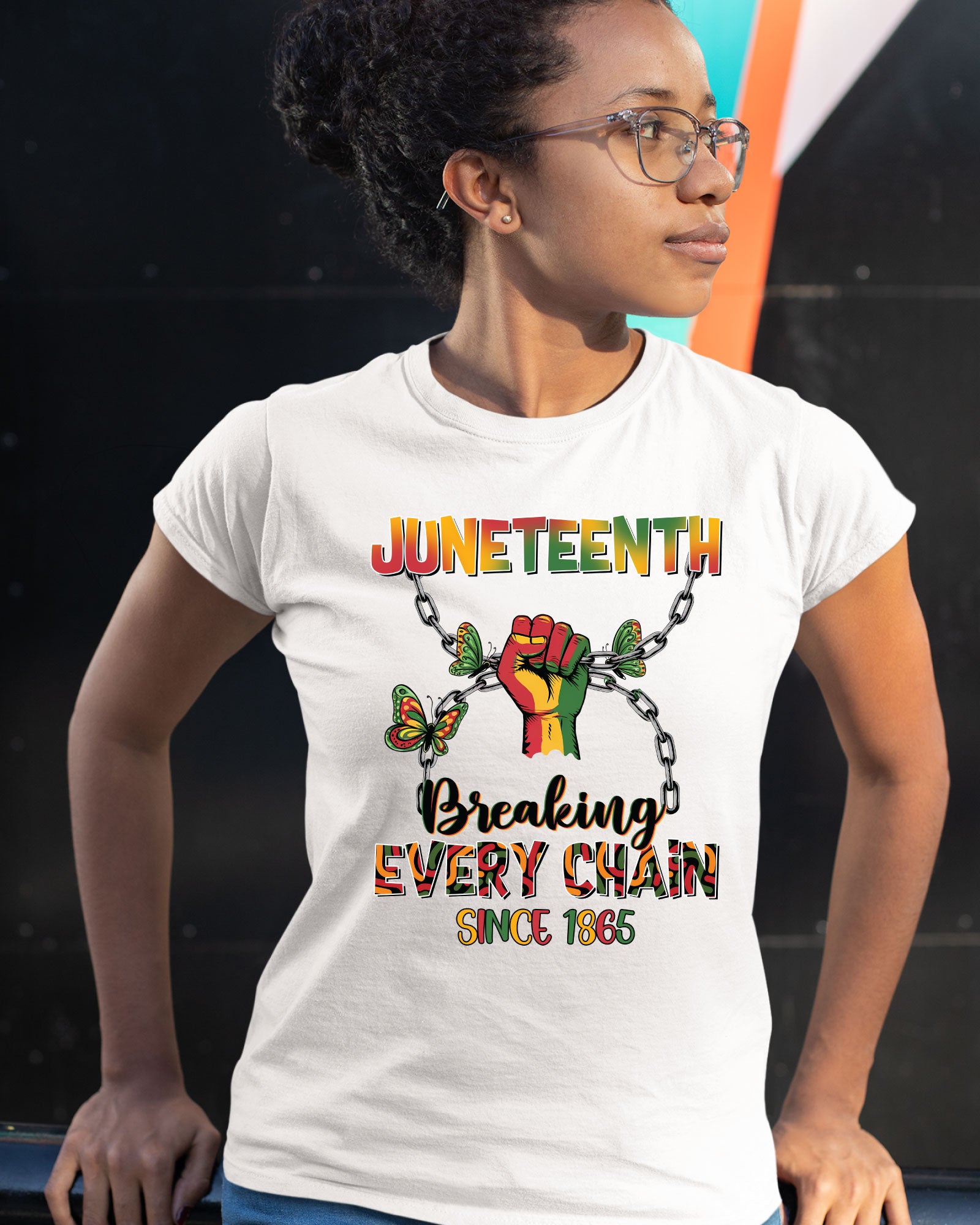 Juneteenth Breaking Every Chain Iron on Transfer For Shirt