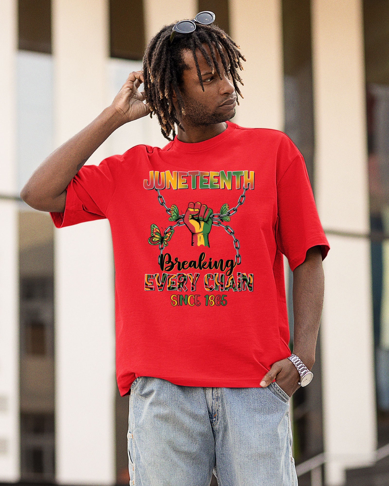 Juneteenth Breaking Every Chain Iron on Transfer For Shirt