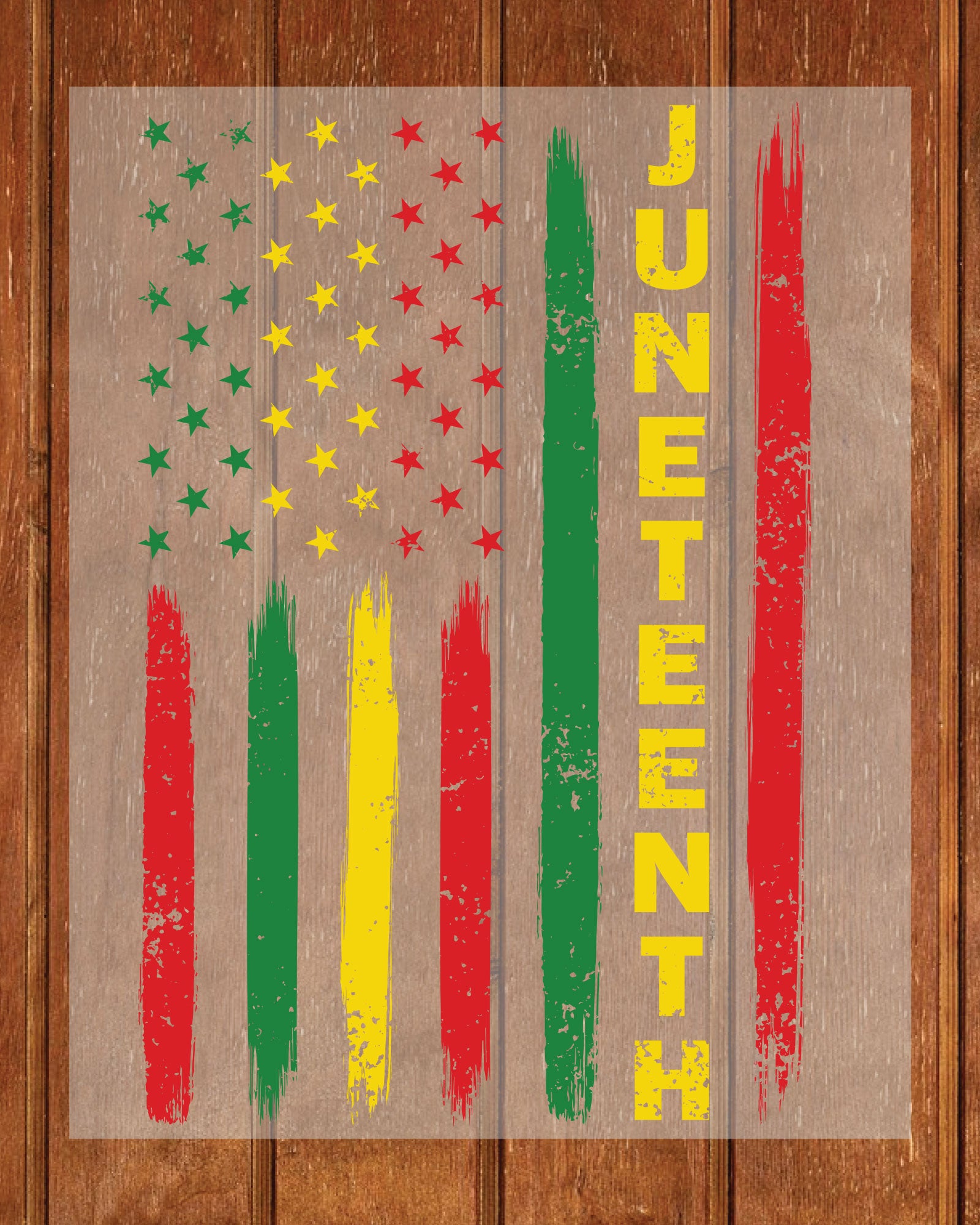 Juneteenth Clothes American Flag DTF Transfer