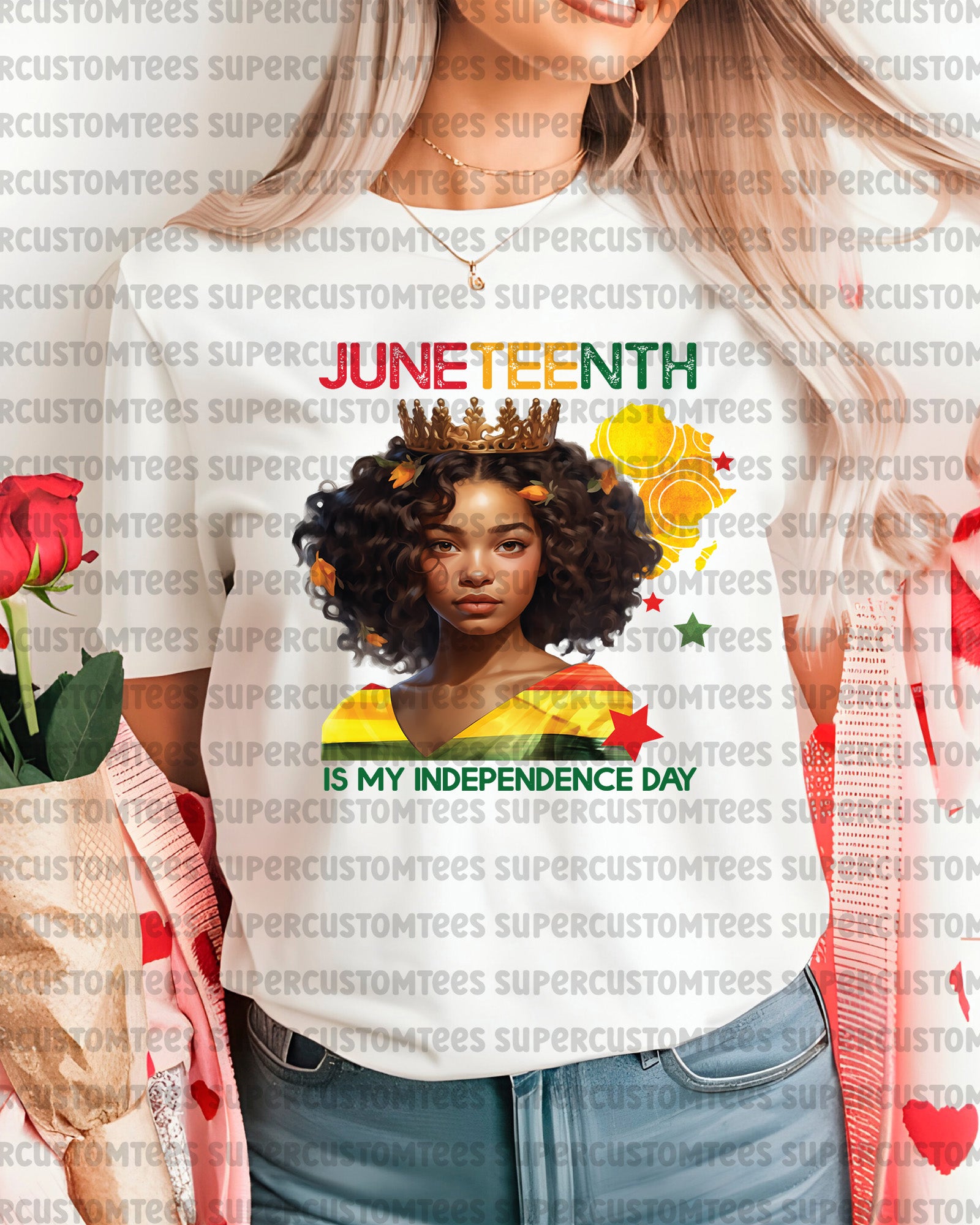 Juneteenth is My Independence Day Heat Transfer for Shirts