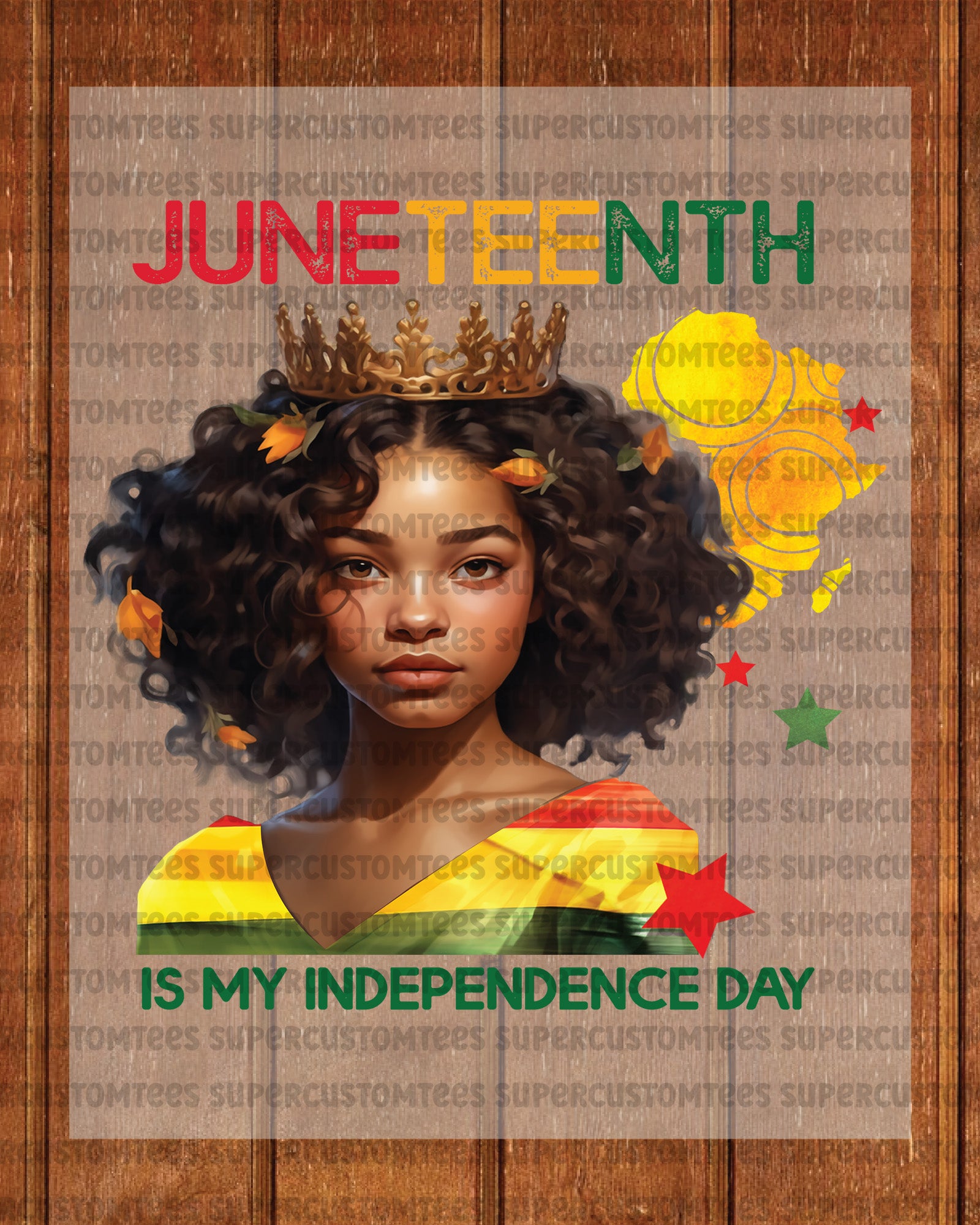Juneteenth is My Independence Day Heat Transfer for Shirts