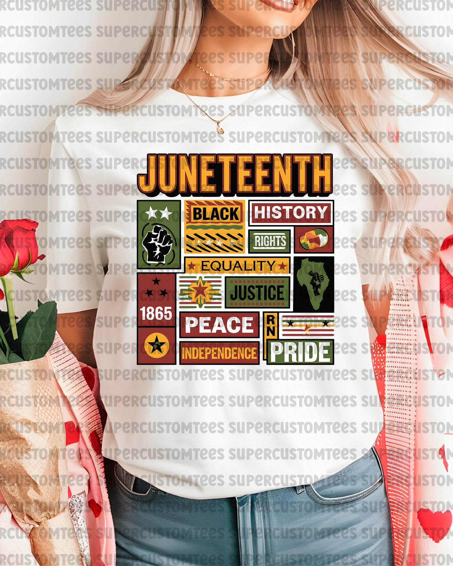 Juneteenth shirts for Men DTF Transfer