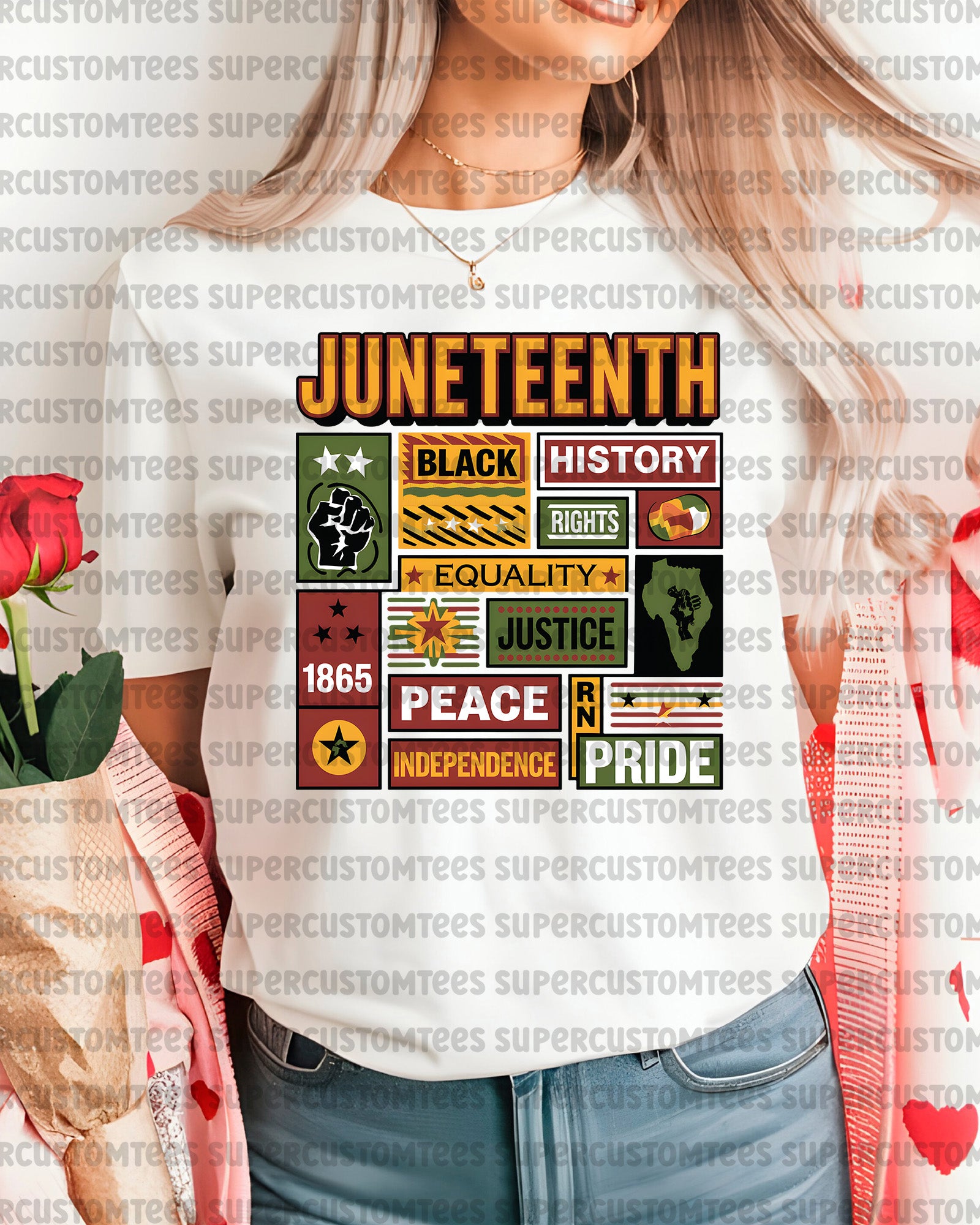 Juneteenth shirts for Men DTF Transfer